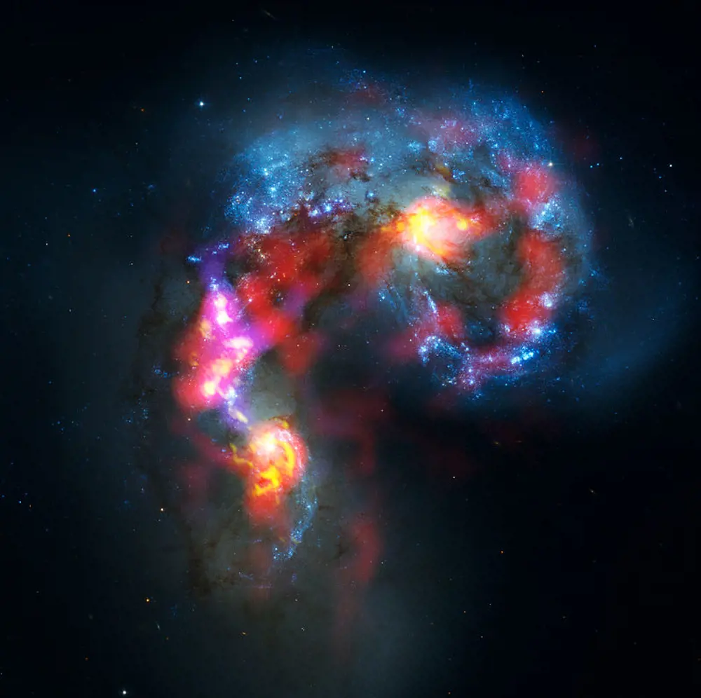 The Antenna Galaxies.