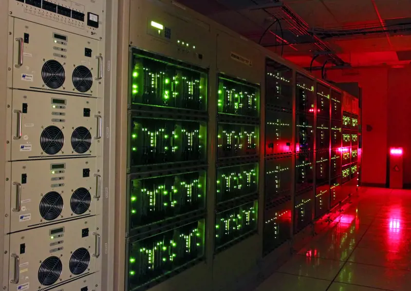 The ALMA supercomputer in a room. 