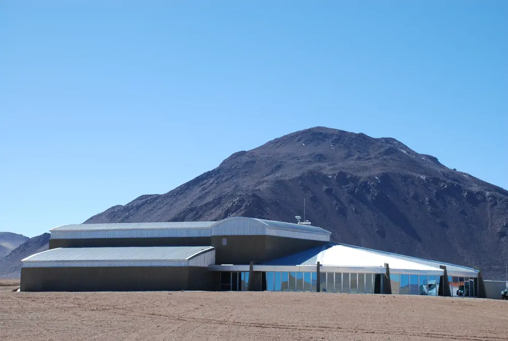 The technical building at the ALMA observatory. 