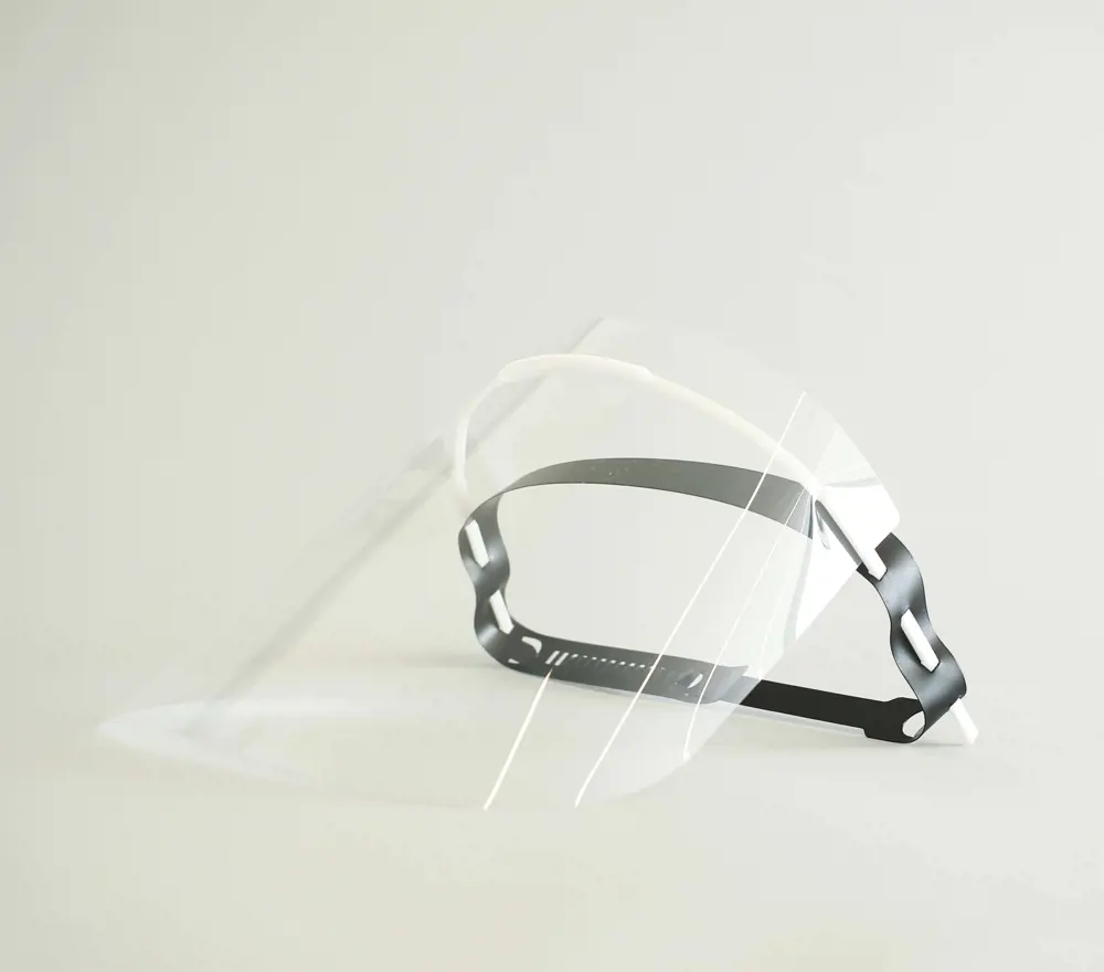 A face shield.