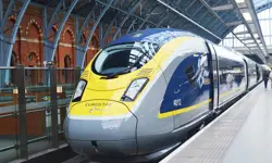 The Eurostar at St Pancreas International station.