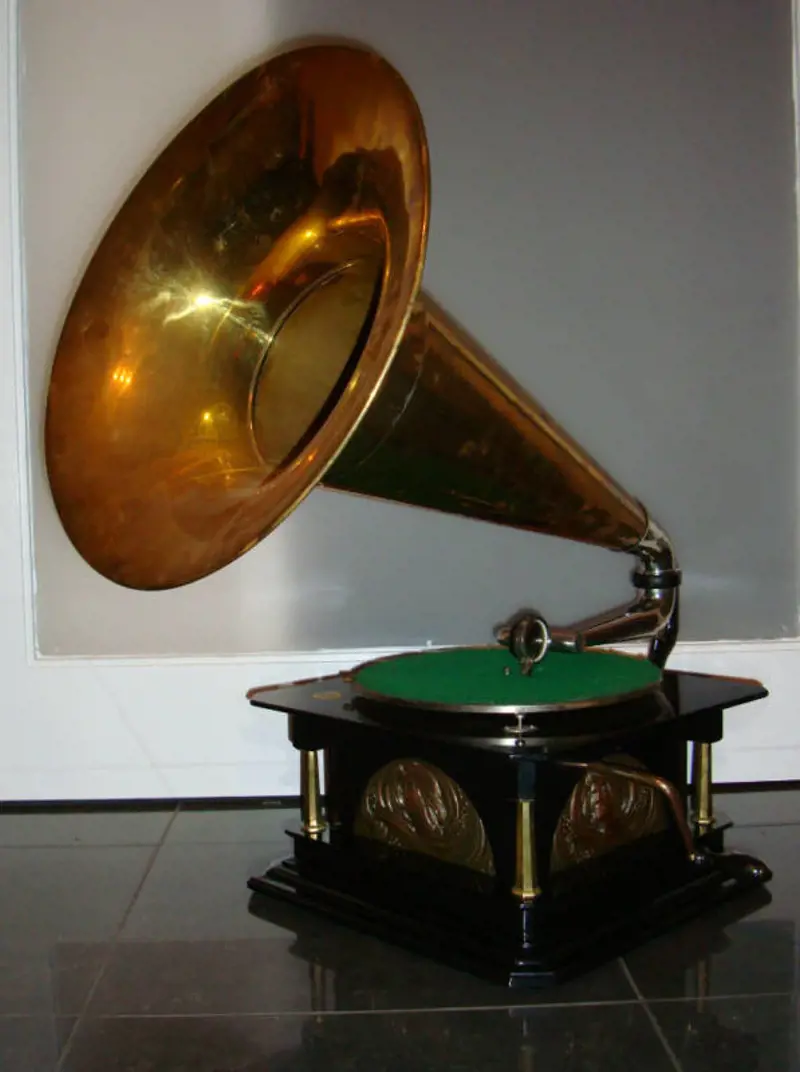 A gramophone.
