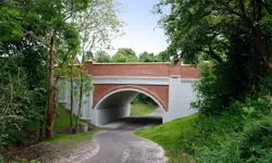 The strengthened Ashton bridge.