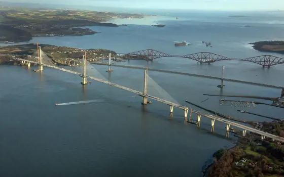 The Queensferry Crossing bridge. 